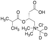 2-Methylpropionyl-L-carnitine-d3 Hydrochloride (N-methyl-d3)