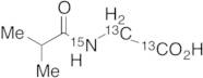 N-Isobutyrylglycine-13C2,15N