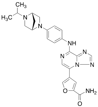 4-(8-((4-((1S,4S)-5-Isopropyl-2,5-diazabicyclo[2.2.1]heptan-2-yl)phenyl)amino)-[1,2,4]triazolo[1...