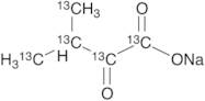 α-Ketoisovaleric Acid, Sodium Salt (13C5)