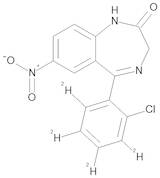 Clonazepam-d4 (1.0mg/ml in Acetonitrile)