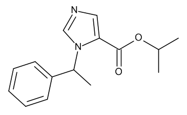 Isopropyl 1-(1-phenylethyl)-1H-imidazole-5-carboxylate (1mg/mL in DMSO)