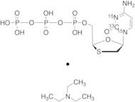 Lamivudine Triphosphate-15N2,13C Triethylamine Salt (90%)