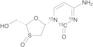 Lamivudine-13C,15N2 S-Oxide (Mixture of Diastereomers)