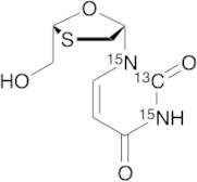 (2R-cis)-1-[2-(Hydroxymethyl)-1,3-oxathiolan-5-yl]-2,4(1H,3H)-pyrimidinedione-13C, 15N2