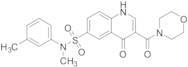 N-methyl-3-(morpholine-4-carbonyl)-4-oxo-N-(m-tolyl)-1,4-dihydroquinoline-6-sulfonamide