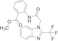 Methyl 2-({2-[2-(trifluoromethyl)-1H-1,3-benzimidazol-1-yl]acetyl}amino)benzenecarboxylate