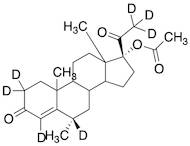 4-Pregnen-6Alpha-methyl-17-ol-3,20-dione-2,2,4,6,21,21,21-d7 17-Acetate