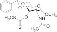 Methyl 2-(Acetylamino)-2-deoxy-4,6-O-(phenylmethylene)-α-D-glucopyranoside 3-(S-Methyl Carbonodithioate)