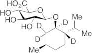 (1R,2S,5R)-(-)-Menthol β-D-Glucuronide-d4