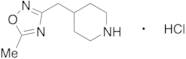 4-[(5-Methyl-1,2,4-oxadiazol-3-yl)methyl]-piperidine Hydrochloride
