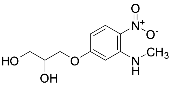 3-(3-(Methylamino)-4-nitrophenoxy)propane-1,2-diol