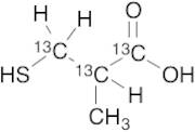3-Mercapto-2-methylpropanoic Acid -13C3