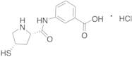 3-((2S,4S)-4-Mercaptopyrrolidine-2-carboxamido)benzoic Acid Hydrochloride