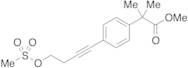4-[4-(Methanesulfonyloxy)-1-butynyl]-alpha,alpha-di(methyl)benzeneacetic Acid, Methyl Ester