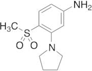 4-Methanesulfonyl-3-pyrrolidinoaniline