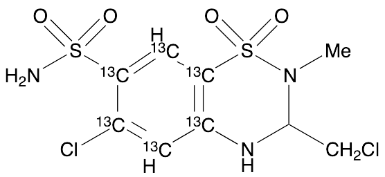 Methyclothiazide-13C6
