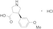 (3S,4R)-4-(3-Methoxyphenyl)-3-pyrrolidinecarboxylic Acid Hydrochloride