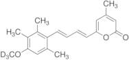 6-[(1E, 3E)-4-(4-Methoxy-2,3,6-trimethylphenyl-d3)-2-methyl-1,3-butadien-1-yl]-4-methyl-2H-pyran-2…