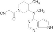 4-Methyl-3-(methyl-7H-pyrrolo[2,3-d]pyrimidin-4-ylamino)-beta-oxo-1-piperidinepropanenitrile