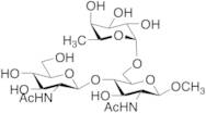 Methyl 2-Acetamido-4-O-(2-acetamido-2-deoxy-Beta-D-gluco- pyranosyl)-2-deoxy-6-O-(Alpha-L-fucopyranosyl)-Beta-D-glucopyranoside