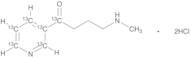 3-(4-Methylaminobutyryl)pyridine-1,2',3',4',5',6'-13C6, Dihydrochloride