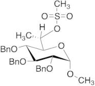 Methyl 7-Deoxy-2,3,4-tris-O-(phenylmethyl)-L-glycero-α-D-gluco-heptopyranoside Methanesulfonate