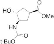 (1S,3R,4R)-Methyl 3-((tert-butoxycarbonyl)amino)-4-hydroxycyclopentane carboxylate