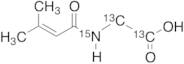 3-Methylcrotonylglycine-13C2,15N