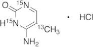 5-Methyl Cytosine-13C,15N2 Hydrochloride