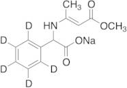 Methyl 3-[(α-Carboxybenzyl)amino]crotonate-d5 Sodium Salt