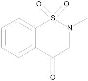 2-Methyl-2H-1,2-benzothiazin-4(3H)-one 1,1-Dioxide