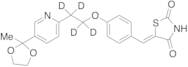 5-[4-[2-[5-(2-Methyl-1,3-dioxolan-2-yl)-2-pyridyl]ethoxy-d4]benzylidene]-2,4-thiazolidinedione