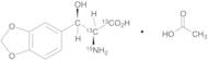 DL-threo-β-(3,4-Methylenedioxyphenyl)serine-13C2,15N Acetate Salt
