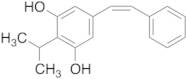 2-(1-Methylethyl)-5-[(1Z)-2-phenylethenyl]-1,3-benzenediol