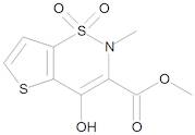 Methyl 4-Hydroxy-2-methyl-2H-Thieno[2,3-e]-1,2-thiazine-3-carboxylic Acid 1,1-Dioxide Ester