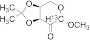 Methyl 3,4-O-Isopropylidene-β-L-erythro-pentopyranosid-2-ulose-13C