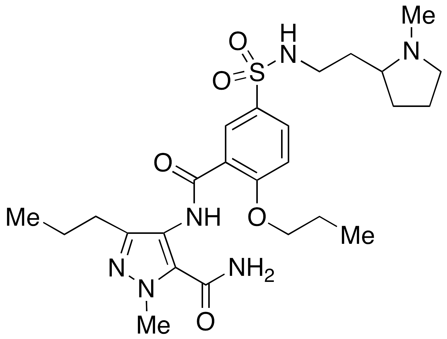 1-Methyl-4-[[5-[[[2-(1-methyl-2-pyrrolidinyl)ethyl]amino]sulfonyl]-2-propoxybenzoyl]amino]-3-pro...