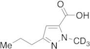 1-Methyl-3-propyl-1H-pyrazole-5-carboxylic Acid-d3