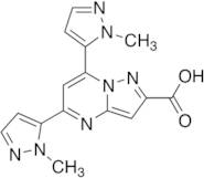 5,7-Bis(1-methyl-1H-pyrazol-5-yl)pyrazolo[1,5-a]pyrimidine-2-carboxylic Acid