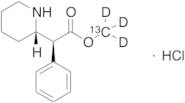 rac-threo-Methyl-13C, d3-phenidate Hydrochloride