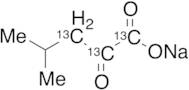 4-Methyl-2-oxovaleric Acid-13C3 Sodium Salt