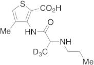 4-Methyl-3-[[1-oxo-2-(propylamino)propyl]amino]-2-thiophenecarboxylic Acid-d3