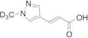 (2E)-3-(1-Methyl-1H-pyrazol-4-yl)-2-propenoic Acid-d3