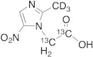 2-Methyl-5-nitroimidazole-1-acetic Acid-13C2, d3