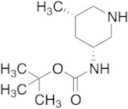 tert-butyl N-[(3R,5S)-5-Methylpiperidin-3-yl]carbamatetert-butyl N-[(3R,5S)-5-methylpiperidin-3-...