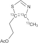 4-Methyl-5-thiazolylethyl-13C3 Acetate