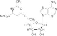 (S)-5'-S-[4-Methoxy-4-oxo-3-[(trifluoroacetyl)amino]butyl]-5'-thioadenosine-13C5
