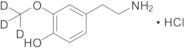 3-Methoxy-p-tyramine-d3 Hydrochloride