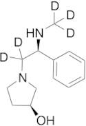 (3S)-1-(2-Methylamino-(2S)-2-phenylethyl)pyrrolidin-3-ol-d5